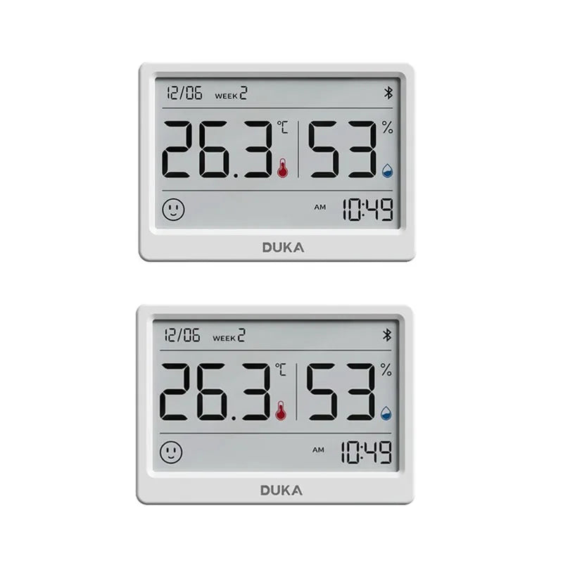 DUKA TH2 E-ink Smart Hygrometer Thermometer Home Indoor Temperature Humidity Meter Sensor Gauge Weather Station Mijia Home APP