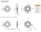 Hengxiang PM57   Encoder 24Bit 32Bit BISS C SSI 10mm Ultra Thin Bearingless Through Shaft Encoder