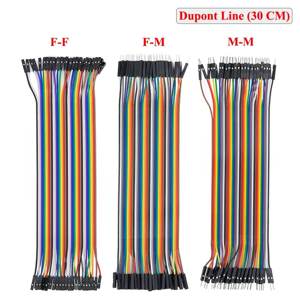 Dupont Line 10CM 20CM 30CM 40Pin Male to Male + Male to Female and Female to Female Jumper Wire Dupont Cable for Arduino DIY KIT