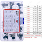 TO92 TO126 TO220 DIP Triode PNP NPN Field-Effect Transistor Assorted Kit Mosfet Thyristor mixed set