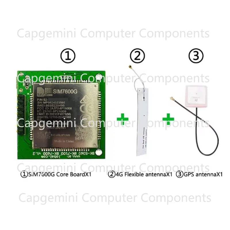 SIM7600E, SIM7600G and SIM7600NA series 30*30 core boards, supporting GPS versions