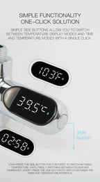 Universal Shower Head Hot Tub Water Temperature Monitor Electricity LED Display Bathing Temperature Meter Bathroom Accessories
