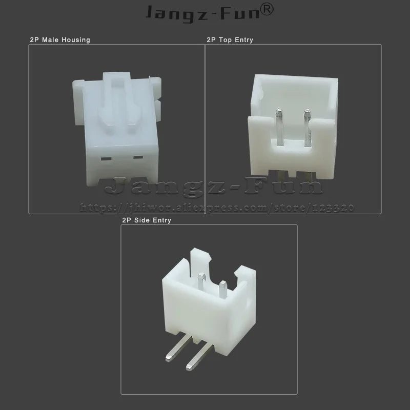 100pcs 2P JST XH 2.54 Plug 2.54mm XH2.54 2 Pin Male Female Housing Header Connectors Electric Cable Electrical Wire Connector