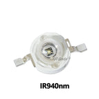 IR LED 3W 730nm 740nm 850nm 940nm 1050nm 3Watt Chip Diode Infrared Red Beads Radiation Bulb Laser Flashlight Night Vision Camera