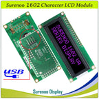 Surenoo LCD2USB USB 162 16X2 1602 Character LCD Module Display Screen Panel sutible LCD Smartie & AIDA64 for DIY PC