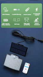 Solar Lights Outdoor 234LED 3 Modes Motion Sensor Flood Lights with Remote IP65 Waterproof Security Solar Lights for Outside