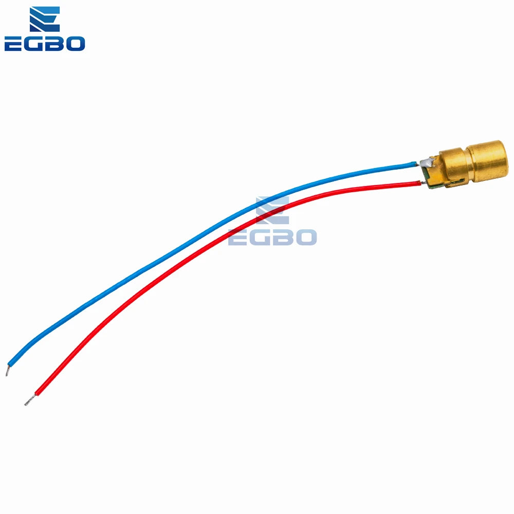 1PCS~20PCS EGBO 5V 650nm 5mW Adjustable Laser Dot Diode Module Red Sight Copper Head Mini Laser Pointer
