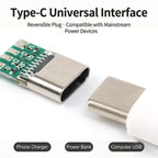 20-1pcs 5/6Pin Type C Female Connectors Usb Electric Terminals Welding DIY Data Cable Support PCB Board Jack Equipment Repair