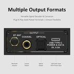 Desktop Bluetooth Receiver BT V5.3/LDAC USB Decoder with Optical Coaxial RCA Output-QCC5171 BEA1 w CE FCC ID Certification