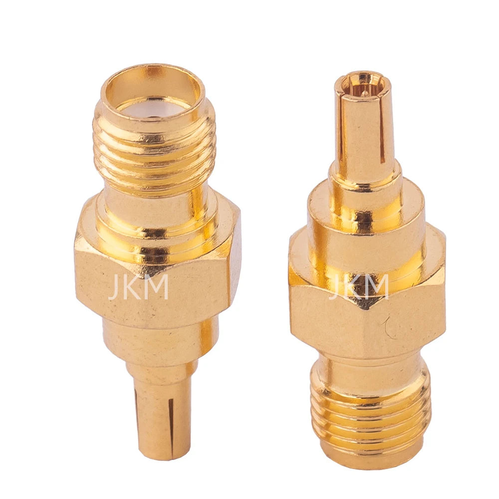 1PCS RF Coaxial Adapter SMA To TS9 CRC9 Coax Jack Connector RP SMA Female Jack To TS9 CRC9 Male Plug Silver Gold
