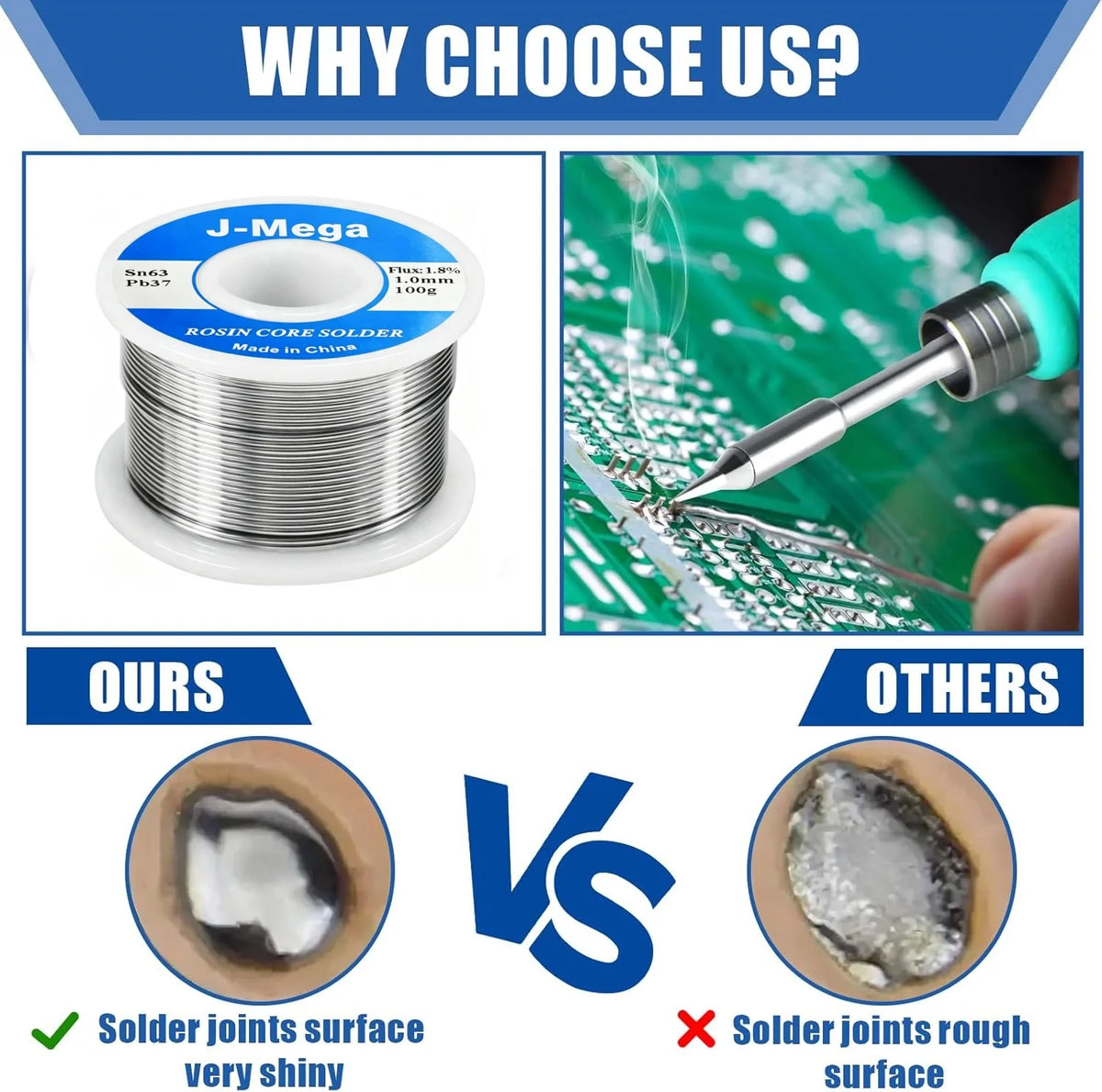 Solder Wire 63/37 Tin No-clean Rosin Core  Welding Soldering Iron Reel Flux 2% Electronic Soldering Wire Roll 20-200g
