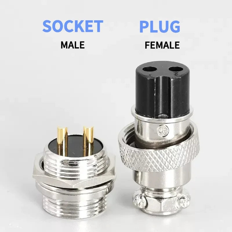 5/20 Sets GX16 Gold-Plated Connector - 2/3/4/5/6/7/8/9/10Pin Fixed & Butt Mobile Type Electric Cable Terminal (Male&Female)