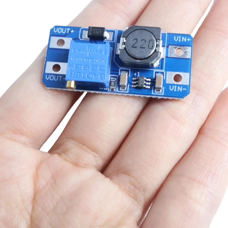 Outstanding Quality MT3608DC-DC Boost Power Module 2-24V to 5-28V Adjustable 2A High Current Efficient with Micro USB Input Port