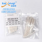 200Pcs Set of Resistors 1% 1206 SMD Resistors Assorted Kit 10 Value X 20pcs 1R00 R820 R750 R620 R500 R470 R330 R220 R150 R100