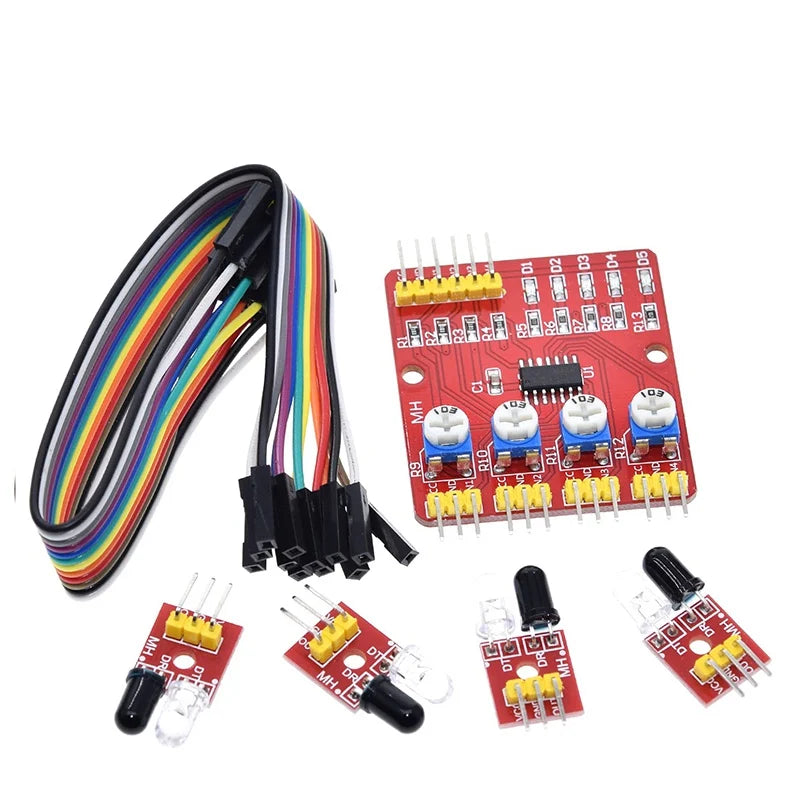 1 4 5 8 Channel TCRT5000 IR Photoelectric Switch Barrier Line Track Module Infrared Obstacle Avoidance Sensor For Arduino DIY