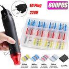 300W Air Dryer Hot Air Gun EU AU US Hair Dryer for Soldering Thermal Blower Shrink Wrapping Tools with 300PCS Wire Connectors