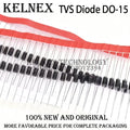20pcs TVS Diode DO-15 P6KE7.5A P6KE8.2A P6KE12A P6KE15A P6KE18A P6KE22A P6KE27A P6KE33A P6KE36A P6KE75A P6KE100A P6KE200A