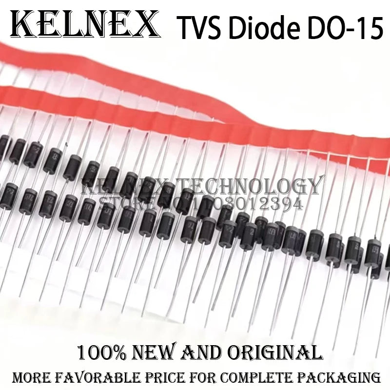 20pcs TVS Diode DO-15 P6KE7.5A P6KE8.2A P6KE12A P6KE15A P6KE18A P6KE22A P6KE27A P6KE33A P6KE36A P6KE75A P6KE100A P6KE200A