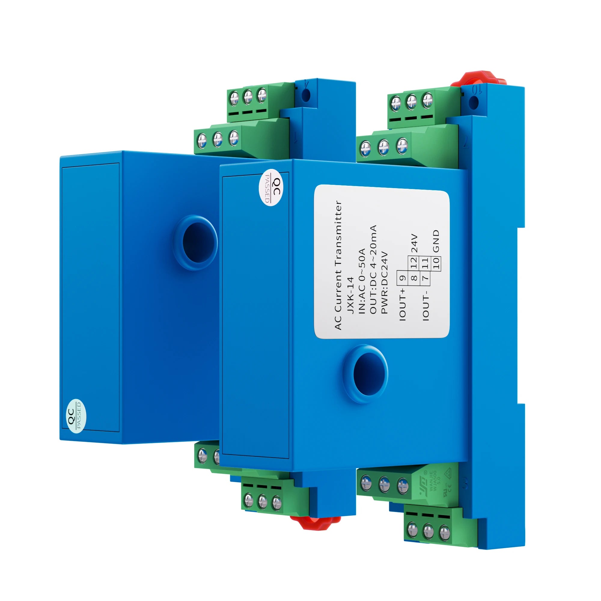 AC DC Current Transmitter 0-10A 0-20A 0-50A 0-100A 0-150A to 4-20mA 0-10V 0-5V RS485 Current Sensor Transducer with DC24V