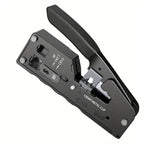 RJ45 Crimping Tool Wire Stripping Cutting Vertical Crimping Network Cable Pliers With Through-hole Cat7 Cat6 Cat5 8P6P Pliers