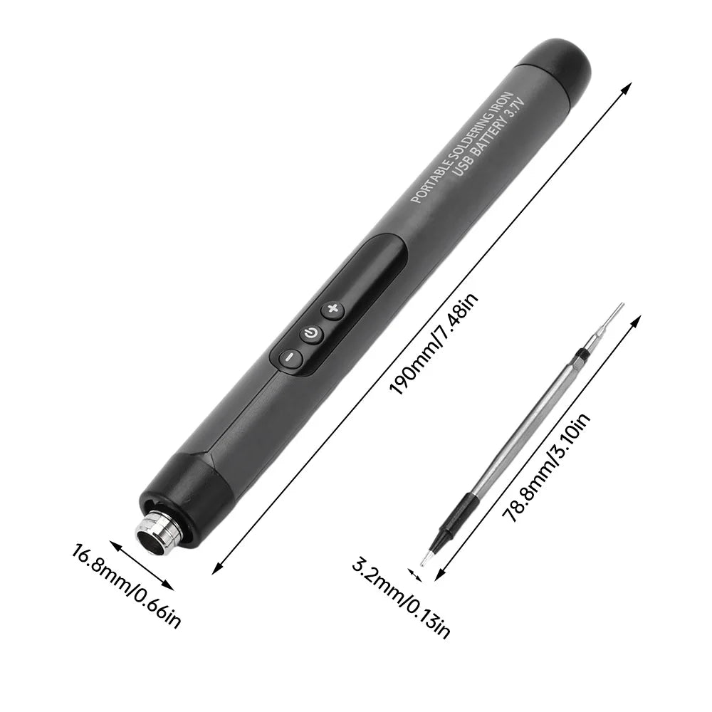 Portable 5V 8W USB Soldering Iron Wireless Electric Soldering Iron Fast Charging Lithium Battery Solder Iron Repair Welding Tool