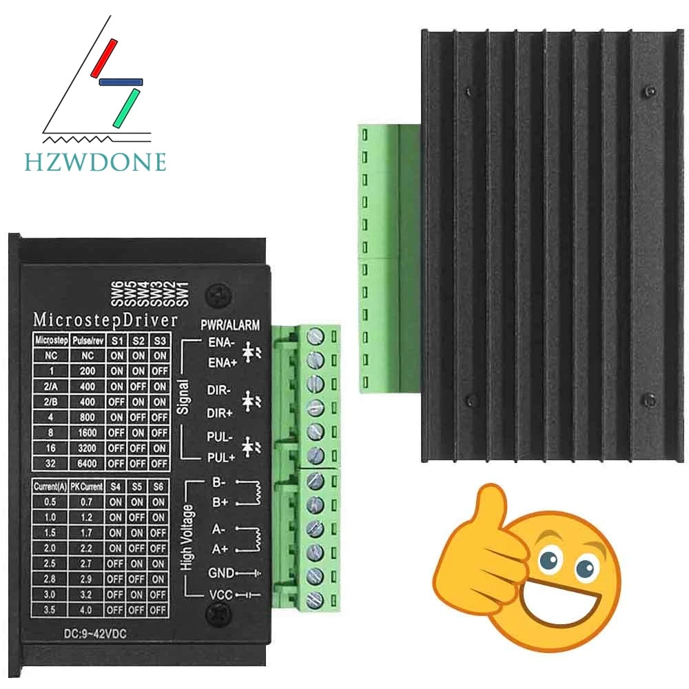 Stepper Motor Driver TB6600 23 Nema 34 42/57/86 Nema17 4A DC9-40V 1 Axis Stepping Motor CNC Engraving Machine