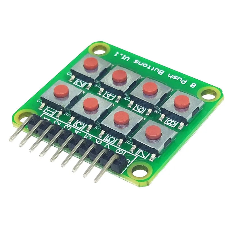 5/10pcs 2x4 Keypad 4x2 Keypad 8 Push Buttons V1.00 Key Board Matrix Keyboard Button for Arduino AVR PIC 2*4 Module AVR PIC