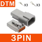 2/3/4/6/8/12Pin Deutsch Type DT Connector Plug-In With Fixed Flange DTM/DTP Waterproof Wire Automotive Connector