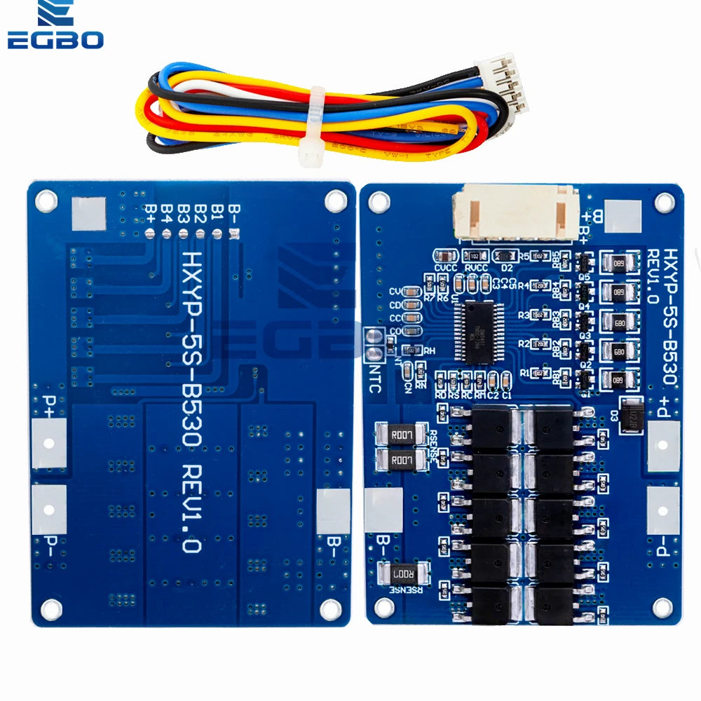 1~5PCS 5S 18V 21V 30A 45A BMS Lithium Battery Charging Protection Board NTC ,Balancing Function, and Temperature Protection