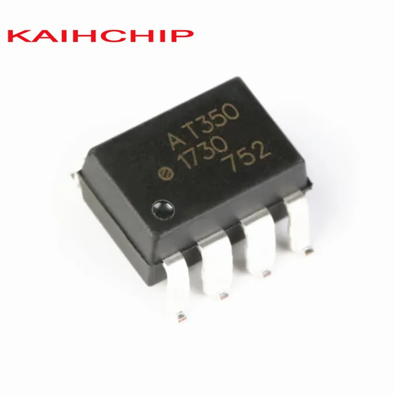 10PCS AT350 ACPL-T350 HCPL-T350 AT350V DIP8 SOP8  Logic Output Optocouplers 2.5A IGBT Gate Drive