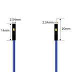 10Pcs 2.54mm Male to Female Dupont Cable Jumper Wires 26AWG for Arduino Breadboard DIY Electronic 1Pin Connector Kit