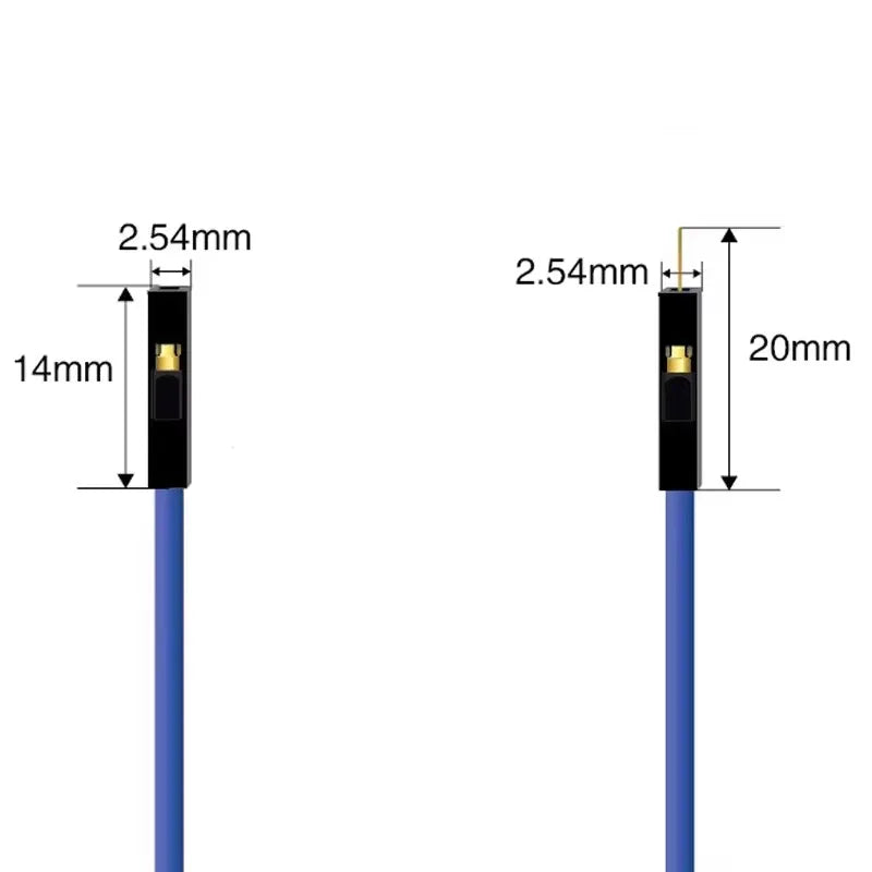 10Pcs 2.54mm Male to Female Dupont Cable Jumper Wires 26AWG for Arduino Breadboard DIY Electronic 1Pin Connector Kit