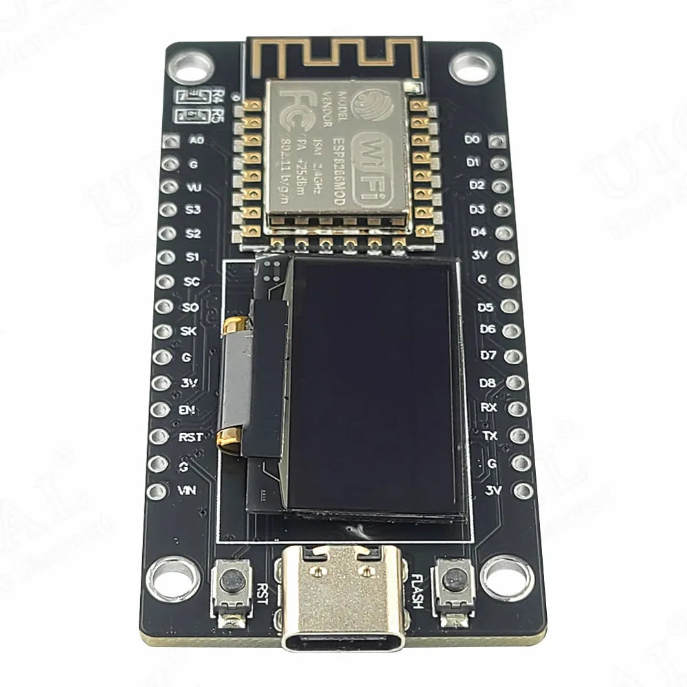 ESP8266 ESP-12F WiFi Module with 0.96 Inch OLED Display NodeMCU Internet of Things TYPE-C USB CH340C Serial 30Pin ESP 12F