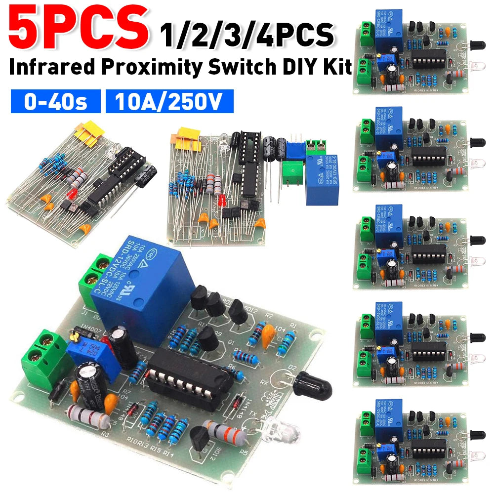 1-5PCS Infrared Proximity Switch Module DIY Kit Automatic Faucet Hand Dryer IR Sensor Module Automatic Sensor Module Kit