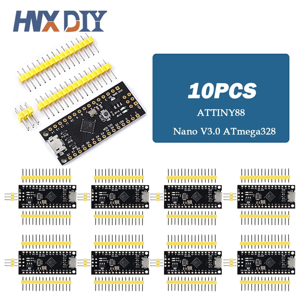 5/10Pcs Upgraded /NANO V3.0 ATTINY 88 Extended Compatible for arduino ATTINY88 Micro Development Board 16Mhz /Digispark ATTINY85