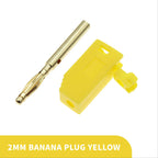 10PCS 2MM Banana Plug Gold Plating Stackable Electrical Terminal Banana Connector