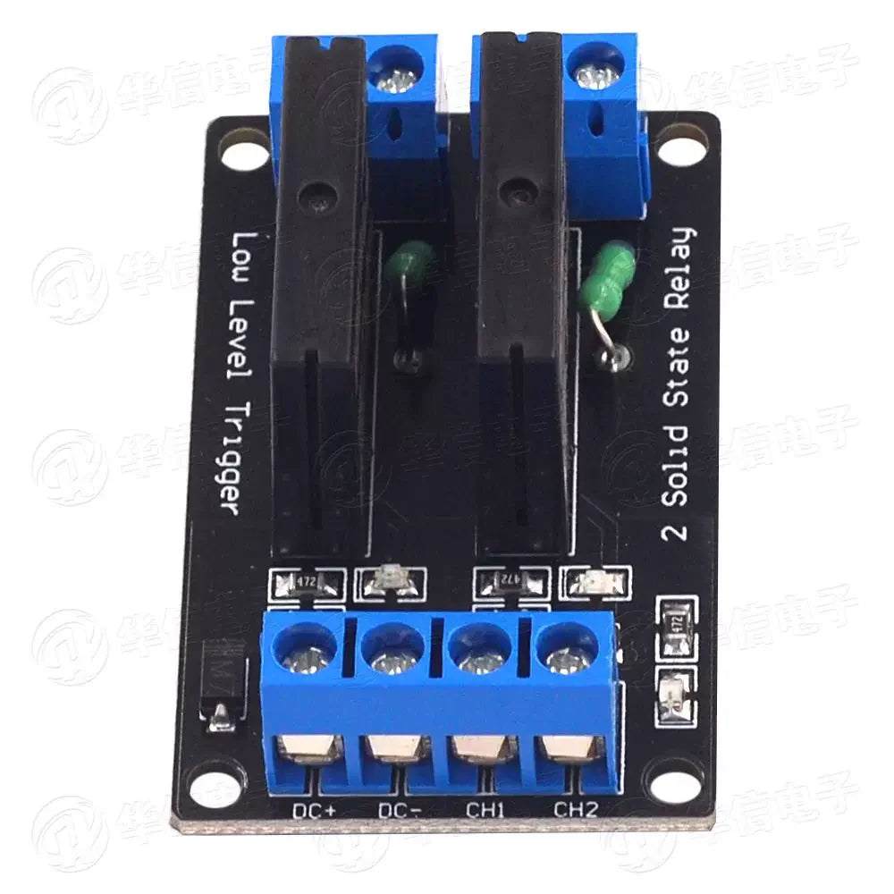 1PCS HY-M285  5V 12V 24V 1 2 Channel For SSR High Low Level Solid State Relay Module 250V 2A
