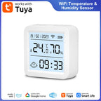Tuya WIFI Temperature and Humidity Sensor Hygrometer Thermometer with/No LCD Display Indoor Support Alexa Google Assistant