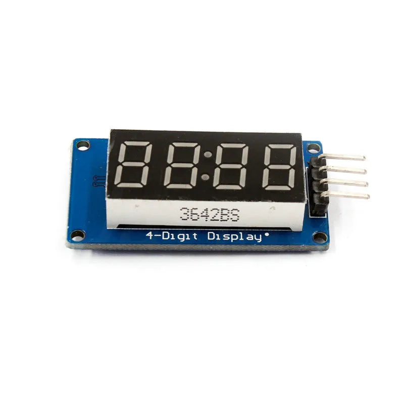 TM1637 4 Bits Digital LED Display Module For Arduino 7 Segment 0.36Inch Clock RED Anode Tube Four Serial Driver Board Pack