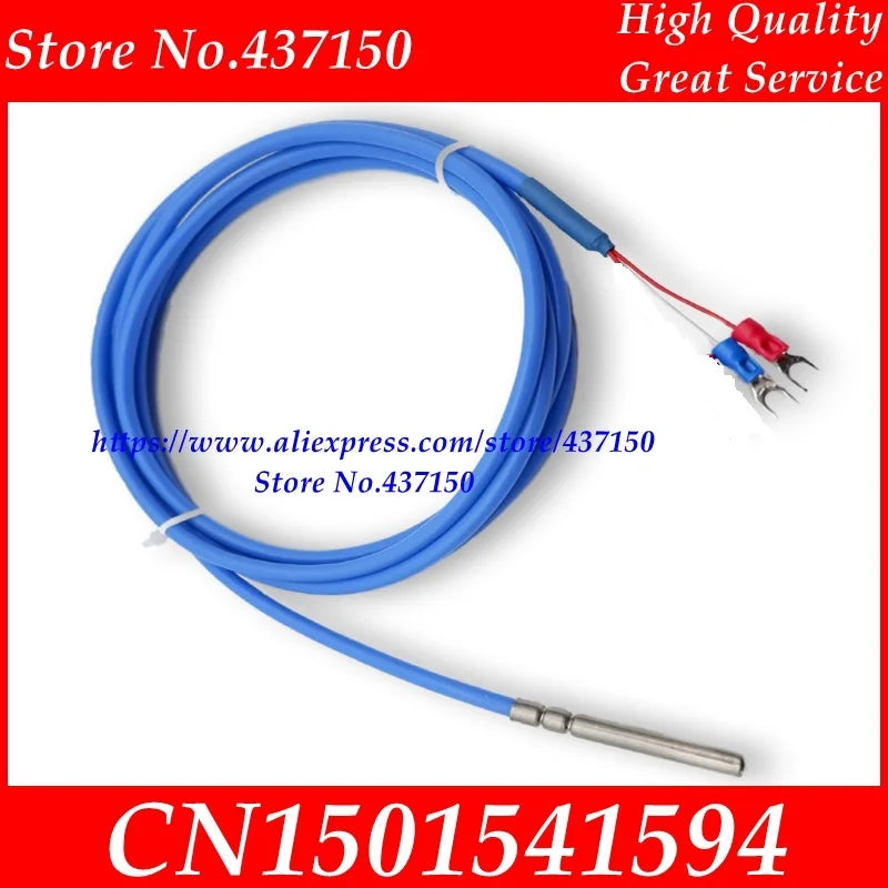 NTC Thermistor 1K 2K 5K 10K 15K 20K 30K 50K 100K 1m NTC 1% Waterproof Silicone Cable Temperature Sensor Temperature Probe