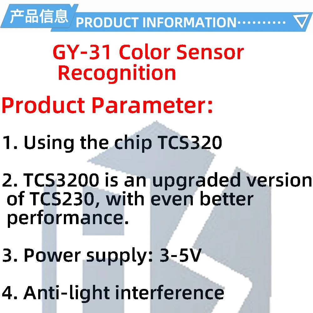 GY-31 Color Recognition Sensor Module (TCS230/TCS3200 Compatible): For Arduino