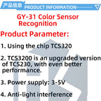 GY-31 Color Recognition Sensor Module (TCS230/TCS3200 Compatible): For Arduino