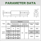 Rx70 High-Precision Sampling Wirewound Fixed Resistor 0.25W 0.5W 1W 2W 3W Plug-In Low-Temperature Drift Standard Resistor 1R to 500R 1K to 100K 100K to 1m 0.01% 0.02%