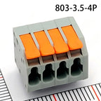 1Pcs PCB terminal block FS1.5 DA803R 2601 1.5 mm² spacing 3.5 or 5.0 mm pitch gray 2601-1102 3 4 5 6