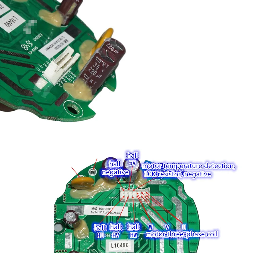 DC 24V Brushless Motor Drive Inductive Motor Speed Controller Pump Drive Board with Hall DC Motor Drive Board
