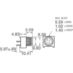3386P-1-103 10K 1k 2k 5k 10k 20k...  0.5W, 1/2W PC Pins Through Hole Trimmer Potentiometer Cermet 1 Turn Top Adjustment 5PCS/LOT