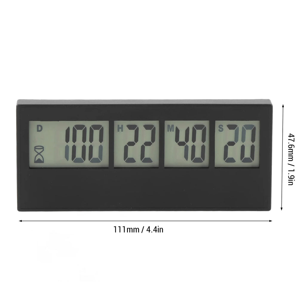 999 Days Digital Countdown Clock Large Screen Stylish Easy To Set Count Down Days Timer for Wedding Holiday Anniversary Test