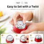 Magnetic Suction Countdown Alarm Clock 60 Minutes Battery Free Children Study Timer Mechanical Operation Visual Display