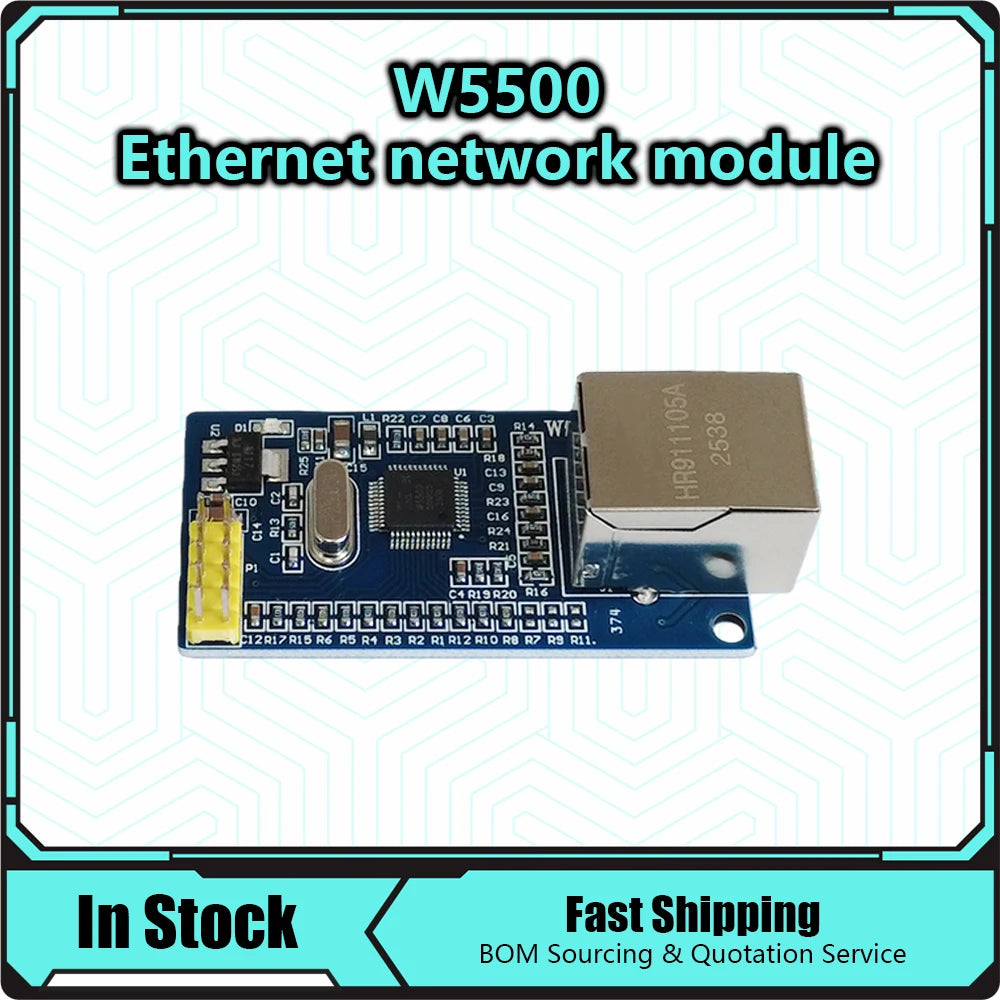 USR-ES1 W5500 W5100 Ethernet Network Module Hardware SPI to LAN/ Ethernet TCP / IP 51 / STM32 Microcontroller Program Over