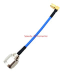 RG402 Coax Cable SMA RPSMA male To N  Male Connector SMA Right Angle Crimp Solder for RG402 Semi Flexible 50ohm Fast Brass Blue